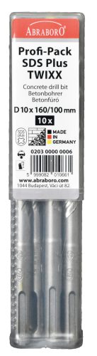 ABRABORO SDS PLUS TWIXX BETONFÚRÓ PP 8x210/150 MM 10X