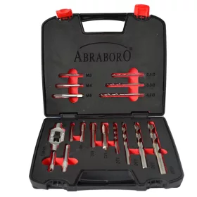 MENETVÁGÓ KÉSZLET DIN 352 15DB M3-M12 - ABRABORO