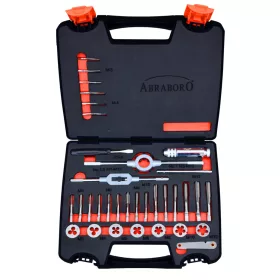 KÉZI MENETFÚRÓ KÉSZLET 33DB M3-M12 - ABRABORO