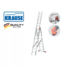   Létra ALU létrafokos sokcélú álló 3x 9 fokos - CORDA - KRAUSE