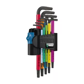 Torx kulcs készlet 9 részes T8 - T40 színkódolt - WERA