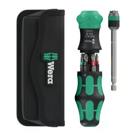   Csavarhúzó, bit tartós, racsnis 1/4" Kraftform 20 RA-R - WERA