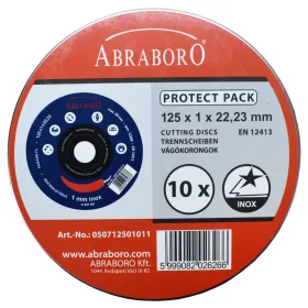   CHILI INOX BLUE VÁGÓKORONG 115x1,0x22,23 PROTECT PACK 10x - ABRABORO