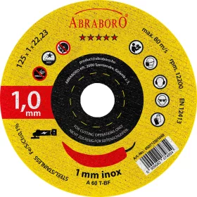 CHILI INOX VÁGÓKORONG AKKU 125x1,0x22,23 - ABRABORO