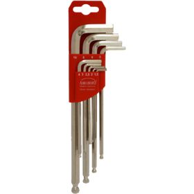   GÖMBVÉGŰ IMBUSZ KÉSZLET 9db 1,5/2/2,5/3/4/5/6/8/10 MM - ABRABORO