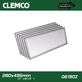   Homokfúvó szekrényhez 5 db-os gyári kopófólia 280x495 mm - Clemco Zero - Clemco International