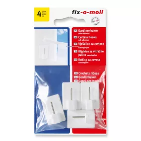   FIX-O-MOLL ÖNTAPADÓ FÜGÖNYRÚD TARTÓ 28x19 MM - Fix-o-moll