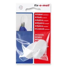 FIX-O-MOLL ÖNTAPADÓ AKASZTÓ FEHÉR 43x26 MM - Fix-o-moll