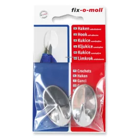 FIX-O-MOLL ÖNTAPADÓ AKASZTÓ EZÜST 43x26 MM - Fix-o-moll