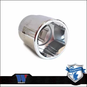   Lok-Typ Dugókulcs - crowafej 1/2" 30 mm 6 lap normál - Welzh Werkzeug