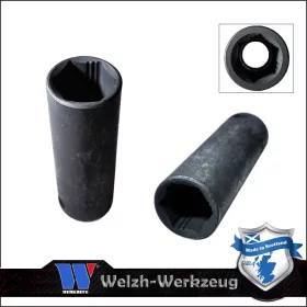   Lok-Typ Légkulcsfej - gépifej 3/8" 12 mm 6 lap hosszú - Welzh Werkzeug