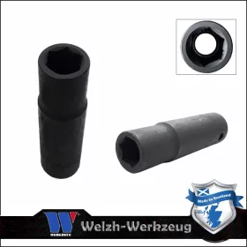   Lok-Typ Légkulcsfej - gépifej 3/8" 13 mm 6 lap hosszú - Welzh Werkzeug