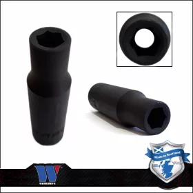   Lok-Typ Légkulcsfej - gépifej 1/2" 11 mm 6 lap hosszú - Welzh Werkzeug