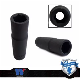   Lok-Typ Légkulcsfej - gépifej 1/2" 12 mm 6 lap hosszú - Welzh Werkzeug