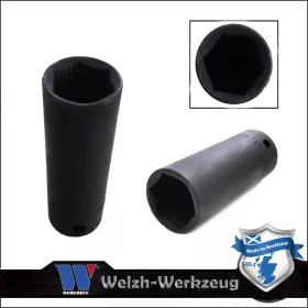   Lok-Typ Légkulcsfej - gépifej 1/2" 14 mm 6 lap hosszú - Welzh Werkzeug