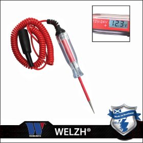   Feszültség teszter digitális - automata kijelző 12-24V - Welzh Werkzeug