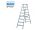 Létra ALU lépcsőfokos két oldalon járható álló 2x8 fokos - DOPPLO - KRAUSE