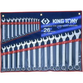 Csillag-villáskulcs készlet 26 db 6-32 mm - King Tony