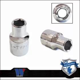   Lok-Typ Dugókulcs - crowafej 3/8" 8 mm 6 lap alacsony - Welzh Werkzeug