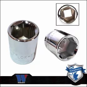   Lok-Typ Dugókulcs - crowafej 3/8" 17 mm 6 lap alacsony - Welzh Werkzeug