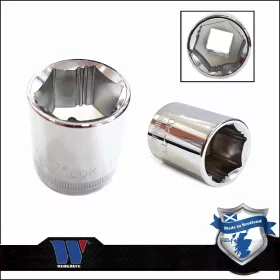   Lok-Typ Dugókulcs - crowafej 3/8" 18 mm 6 lap alacsony - Welzh Werkzeug