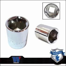   Lok-Typ Dugókulcs - crowafej 3/8" 19 mm 6 lap alacsony - Welzh Werkzeug