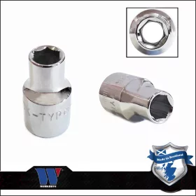   Lok-Typ Dugókulcs - crowafej 3/8" 10 mm 6 lap alacsony - Welzh Werkzeug