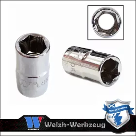   Lok-Typ Dugókulcs - crowafej 3/8" 13 mm 6 lap alacsony - Welzh Werkzeug