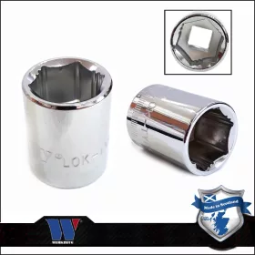   Lok-Typ Dugókulcs - crowafej 3/8" 15 mm 6 lap alacsony - Welzh Werkzeug