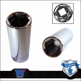   Lok-Typ Dugókulcs - crowafej 3/8" 17 mm 6 lap hosszú - Welzh Werkzeug