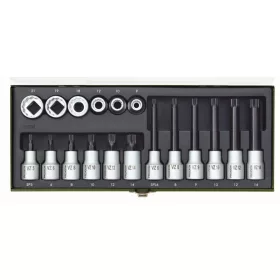   Rátűzőkulcs - crowa+bit 1/2" XZN - készlet 18 db-os - Proxxon