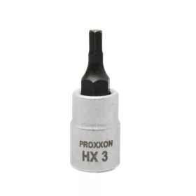 Rátűzőkulcs - crowa+bit 1/4" Imbusz HX3 - Proxxon
