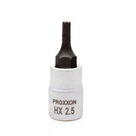 Rátűzőkulcs - crowa+bit 1/4" Imbusz HX2.5 - Proxxon
