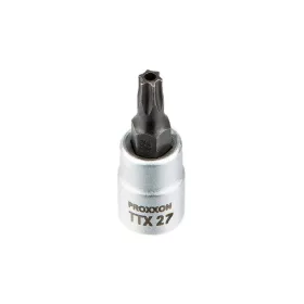   Rátűzőkulcs - crowa+bit 1/4" torx, furatos T27 - Proxxon