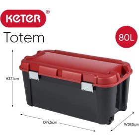   Szerszámos láda Totem egyterű tároló 4 csatos 795x395x370mm 80L - Curver