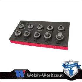   Rátűzőkulcs készlet 3/8" Torx T10-T55 mm - extra alacsony - Welzh Werkzeug