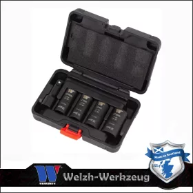   Kerékanyakulcs kétfejű készlet 1/2" 4 db-os - króm kupakokhoz- Welzh Werkzeug