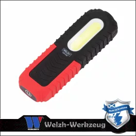   Szerelőlámpa LED COB ledes akkuslámpa - Li-Ion, IPX6 3W 350 Lumen - Welzh Werkzeug