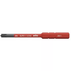   Szigetelt VDE 1000 V-os SlimBit electric bit hegy SL/PH2x75 - Wiha