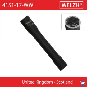  Csavarkiszedő és kerékőr leszedő kulcs 1/2" hosszú 17 mm - Welzh Werkzeug