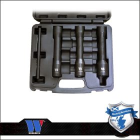   Csavarkiszedő és kerékőr leszedő kulcs készlet 3+1 db-os 1/2" hosszú - Welzh Werkzeug