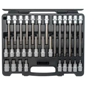   Rátűzőkulcs - crowa+bit készlet 1/2" imbusz 5-19 mm 30 db-os - Welzh Werkzeug