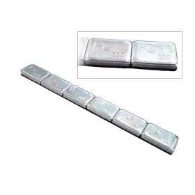   Centírozó súly öntapadós TEHER 6x25g = 150 g - FÉNYES - Rema Tip-top