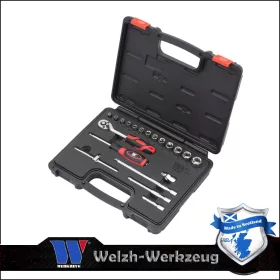   Dugókulcs készlet 1/4" 6 lap 4-14 mm 20 db-os - Welzh Werkzeug
