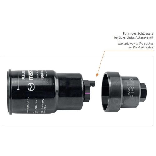 Üzemanyagszűrő kulcs 57,5 mm x 12 lap - Mazda 3 / CX3 - 1.5 Diesel - Pichler Tools