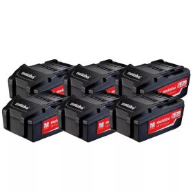 Készlet: 6 db LiPOWER akkuegység 18 V - 5.2 Ah - Metabo