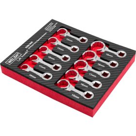   Csillagkulcs adapter készlet nyitott 3/8" 10 db: 10-19 mm "Crowfoot" - Welzh Werkzeug