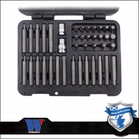 Torx-imb.-spline bit készlet 40 db - PROFI - Welzh Werkzeug