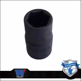   Lok-Typ Légkulcsfej - gépifej 1/2" 10 mm 6 lap alacsony - Welzh Werkzeug
