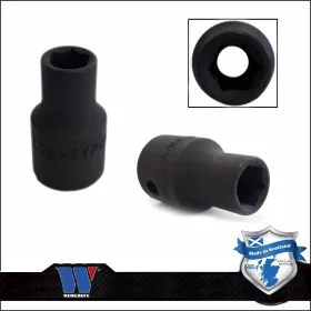   Lok-Typ Légkulcsfej - gépifej 1/2" 11 mm 6 lap alacsony - Welzh Werkzeug